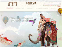 Tablet Screenshot of chocolat-chapon.com